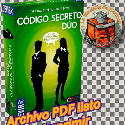 Codigo Secreto Duo - Juego De Mesa Para Imprimir En Español | MercadoLibre