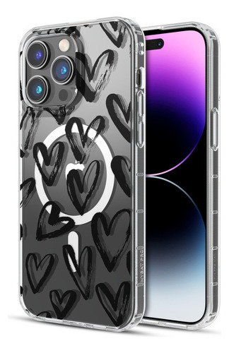 Funda Para iPhone 14 Pro Max Diseño Mg Safe Corazon