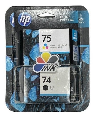 Cartuchos Hp 74 Negro Y 75 Color Estandar Originales