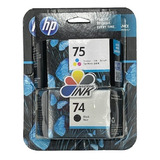 Cartuchos Hp 74 Negro Y 75 Color Estandar Originales