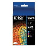 Original Epson Ink Cartucho Impresora Tinta 252xl 4-pack