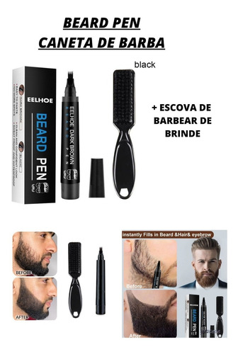 Barba Caneta Para Preencher Falhas Na Barba Beard Pen + Esco