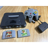 Consola Nintendo 64 + 1 Juego Pokemon Stadium (usada)