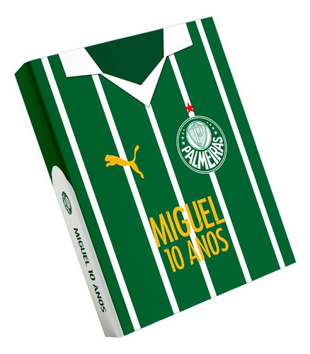 Álbum Para 300 Fotos 10x15cm Fichário Tema Futebol Palmeiras