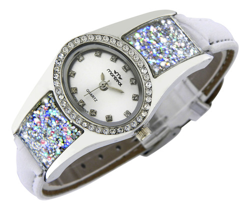 Reloj Montreal Mujer Ml548 Glitter Strass Envío Gratis