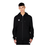 Poleron Zoo York Zip Original Hombre Negro 10025370ne