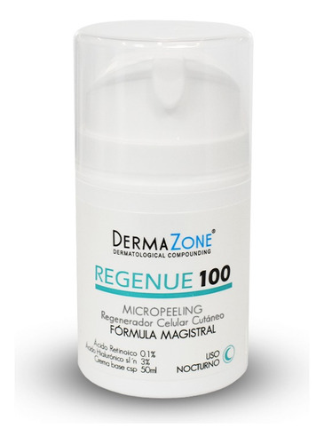 Crema Regenue 25, 50, 100 Micropeeling 50ml Uso Nocturno Momento De Aplicación Noche Tipo De Piel Regenue 100