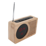 Reloj Despertador Electrónico Con Radio, 5 V, Led, Color Roj