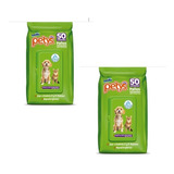 Kit Aseo  Pañitos Petys Por 100 Unidades Perro Y Gato 