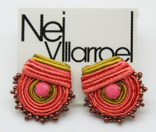 Aros Mini Neivillarroel Soutache Modelo Luna 2