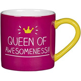 Mug Tazón Queen Of Awesomeness  400 Ml Original Importado 