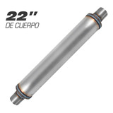 Resonador Deportivo  Nash Muffler 22 Pulgadas De Cuerpo