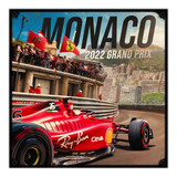 #378 - Cuadro Vintage 30 X 30  Ferrari Monaco F1 Auto Poster