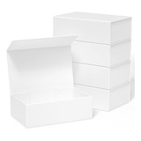 Ryddoy Paquete De 5 Cajas De Regalo Blancas, 9.5 X 6 X 3