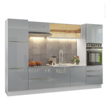 Madesa Gabinete Cocina Completa 320cm Lux Blanc/gris 01