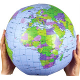 Mapa Mundi Inflable Globo Terráqueo 40 Cms