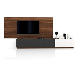 Mesa De Tv Led Rack Modulo Mueble Moderno La Font