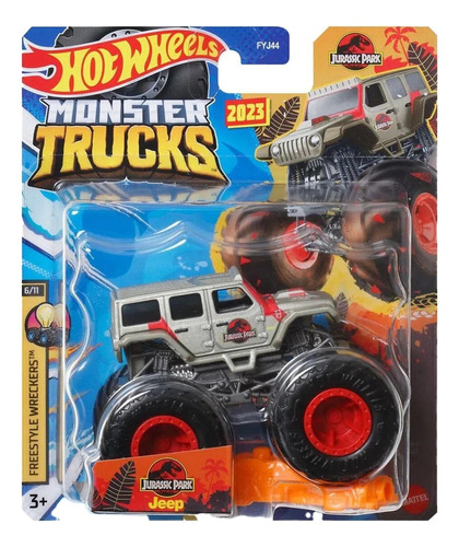 Hot Wheels Monster Trucks 1:64  Jurassic Park Jeep Hlt08