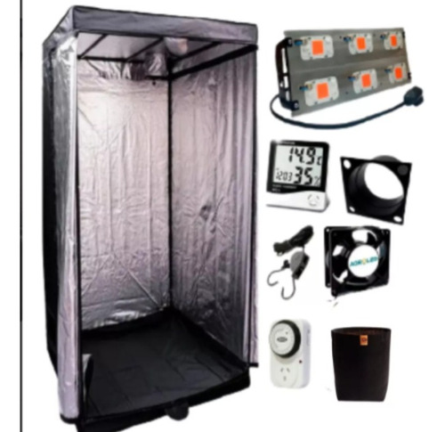 Combo Full Kit Indoor Led Carpa 80x80 + Led 300w Completo