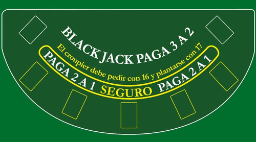 Paño Personalizable Para Juego De Black Jack En Lona