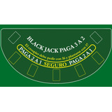 Paño Personalizable Para Juego De Black Jack En Lona