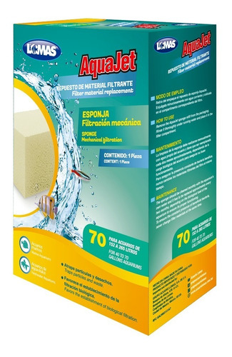 Esponja Aquajet 70 Para Filtro Cascada Aquaclear 70 Acuarios