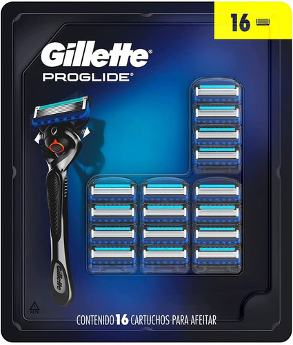 Gillette Proglide 16 Cartuchos Rastrillos Fusion