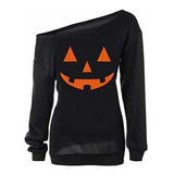 Lymanchi Mujeres Camisas Holgadas Calabaza De Halloween Suda