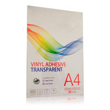 Papel Adesivo Vinil Transparente Folha A4 130g Para Impressora Laser Evolut Secagem Rápida Prova D'água - Pacote 20 Folhas