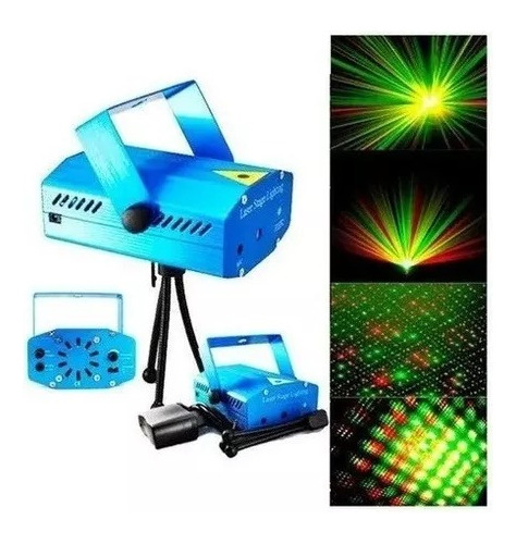 Luz Laser Multipunto Rítmica Discoteca Decoración Navidad 