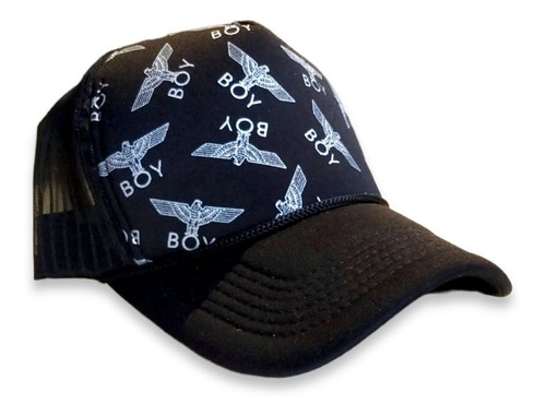 Gorra Trucker Bicolor Con Estampado Eagle Boy Importada