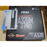 Combo Motherboard Msi A320m-a Pro Memoria Ram Hp V2 3200 8gb