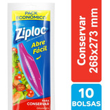 Ziploc Bolsa Conservar Grande 10 Unidades - 12 Paquetes