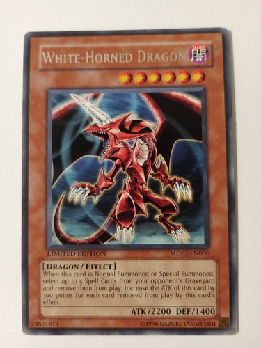 White-horned Dragon - Rare        Mdp2     Mcdonald's Promo
