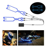 Par De Luces  Decorativa Led Para Casco Moto Seguridad Noche