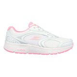 Tenis Running Skechers Go Run - Blanco Fucsia