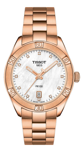Reloj Tissot Pr100 Sport Chic Oro Rosa