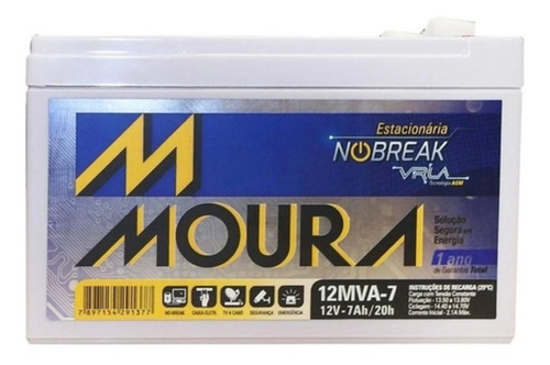 Bateria Selada Moura 12v 7a