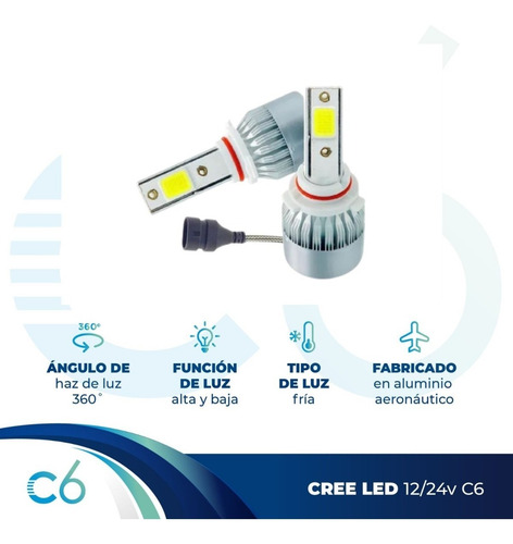 Kit Cree Led C6 H1 H4 H7 H11 9006 6ta Generacion