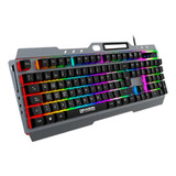 Kit Teclado Y Mouse Gamer Ne-484k Nexpet Rgb Con Mouse Pad