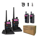 Kit 4 Radio Walk Talk Baofeng Dual Band Uv-5r 128 Canais