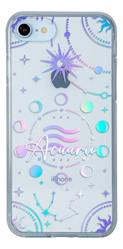 Funda Para iPhone Uso Rudo Para Mujer Signo Zodiaco Acuario