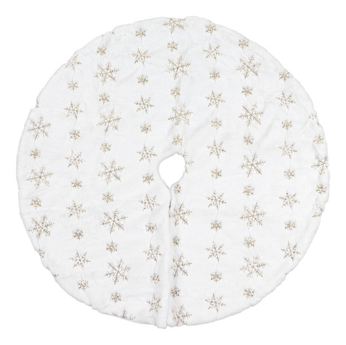 Falda Blanca Para Árbol De Navidad De 35.4 Pulgadas, Forma R