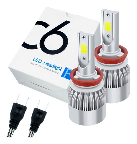 Kits Faros Led C6 6000k Luz Blanca Mayoreo Economico Barato