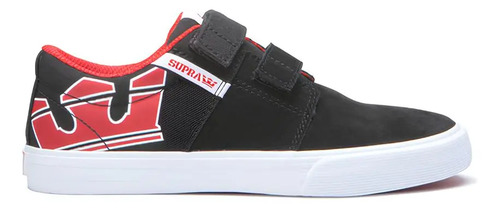 Tenis Supra Stacks Ii Vulc Black Risk Red White Junior 58334-005 | Envío gratis