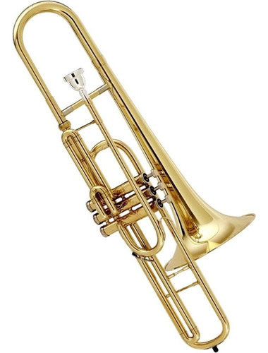 Trombone De Pisto Eagle Curto Em Do Tv603 Cor Dourado