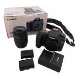 Câmera Canon70d + Lente18-55 + 2baterias + Carregador
