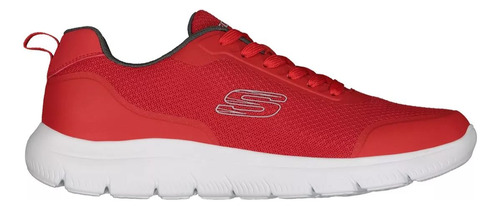 Tenis Skechers Rojo Deportivo Memory Sport Moda 20000mx