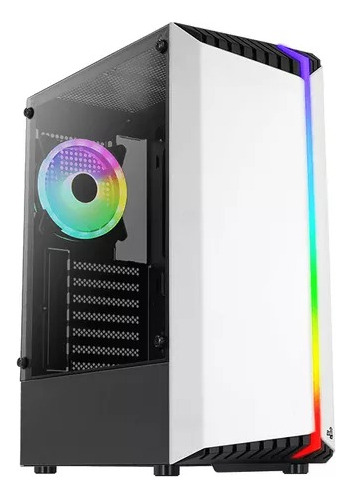 Gabinete Chasis Gamer Aerocool Bionic Fan Y Tira Rgb Vidrio