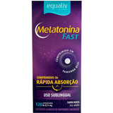 Melatonina Fast Equaliv 120 Comprimidos Sabor Menta